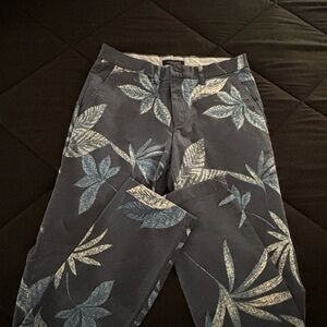 Tommy Hilfiger Blue and White Pants